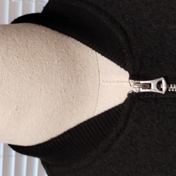 Topman wool blend black bomber jacket w pockets Sz S - Picture 8 of 17